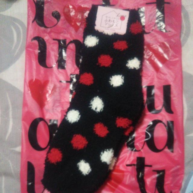 チュチュアンナ もこもこソックス黒×ドット柄 ルームソックス レディースソックス あったか靴下  22p〜25p 送料無料即決 < 女性ファッション  チュチュアンナ もこもこソックス黒×ドット柄 ルームソックス レディースソックス あったか靴下  22p〜25p 送料無料即決  < 女性ファッションの