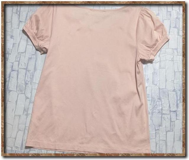 クチュールブローチ 飾り付き半袖カットソー 薄ピンク < ブランド クチュールブローチ 飾り付き半袖カットソー 薄ピンク < ブランドの