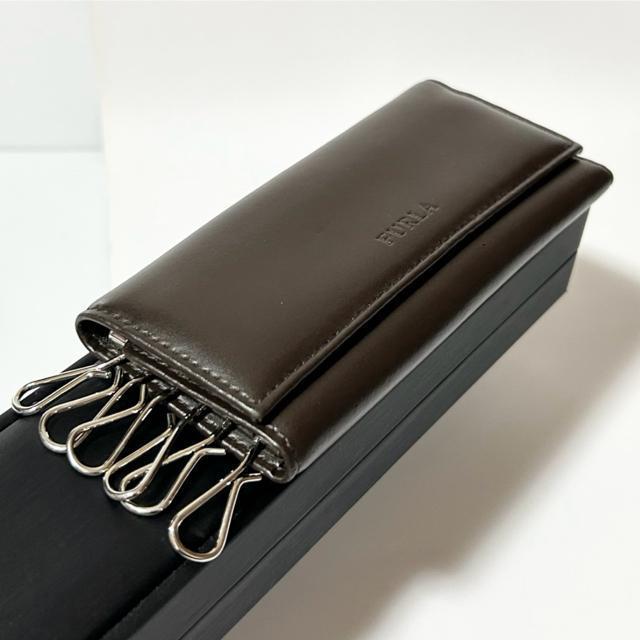 美品 FURLA フルラ 6連 キーケース 鍵入れ レザー ブラウン < ブランド 美品 FURLA フルラ 6連 キーケース 鍵入れ レザー ブラウン < ブランドの