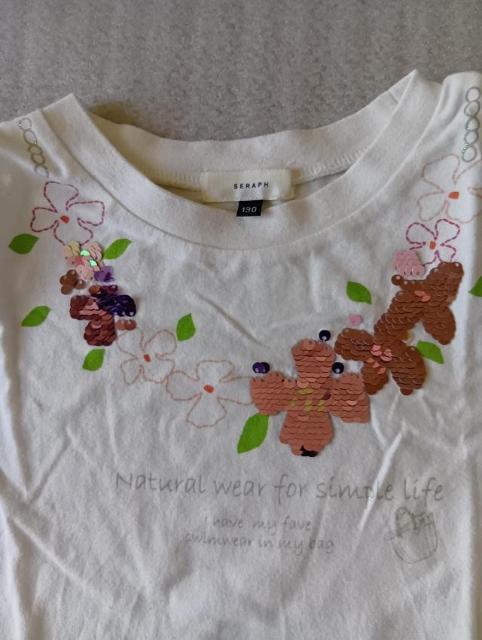 ☆ SERAPH ☆ Tシャッ セラフ ☆ 女の子用 ☆ 半袖 ☆ 130サイズ < キッズ/ベビー ☆ SERAPH ☆ Tシャッ セラフ ☆ 女の子用 ☆ 半袖 ☆ 130サイズ < キッズ/ベビーの