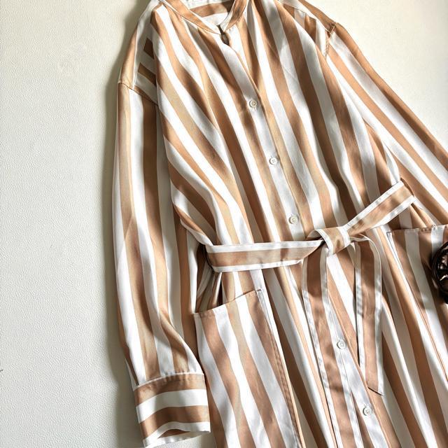 �����i��BEIGE.��5.3�����X�g���C�v�V���c�����s�[�X���}�L�V�䁟 L �� �����t�@�b�V������ 