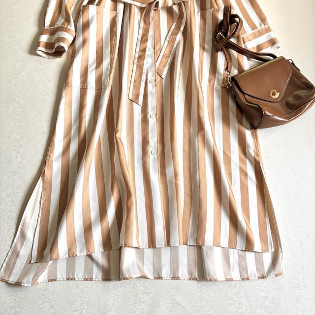 �����i��BEIGE.��5.3�����X�g���C�v�V���c�����s�[�X���}�L�V�䁟 L �� �����t�@�b�V������ 