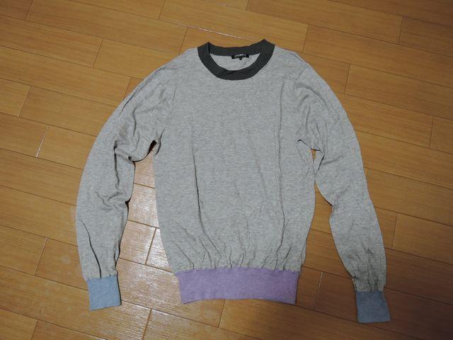 カシュカCASHCA ENGLAND薄手ニットカットソーS灰系カシミヤ混 < 男性ファッション  カシュカCASHCA ENGLAND薄手ニットカットソーS灰系カシミヤ混  < 男性ファッションの