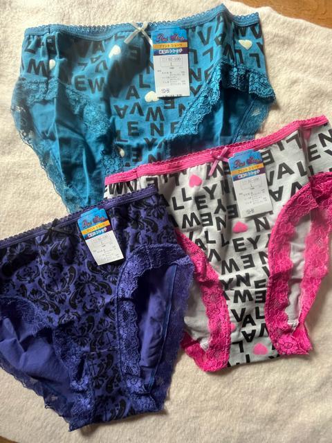 Lサイズ!3枚セット!お肌に優しい!綿混ストレッチ!素材!エレガント!キュートな!ショーツ!No.ラブ < 女性ファッション  Lサイズ!3枚セット!お肌に優しい!綿混ストレッチ!素材!エレガント!キュートな!ショーツ!No.ラブ < 女性ファッションの