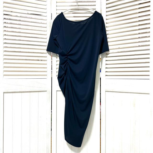 極美品 BARNEYS NEW YORK アシメントリー ワンピース 38 < ブランド  極美品 BARNEYS NEW YORK アシメントリー ワンピース 38 < ブランドの