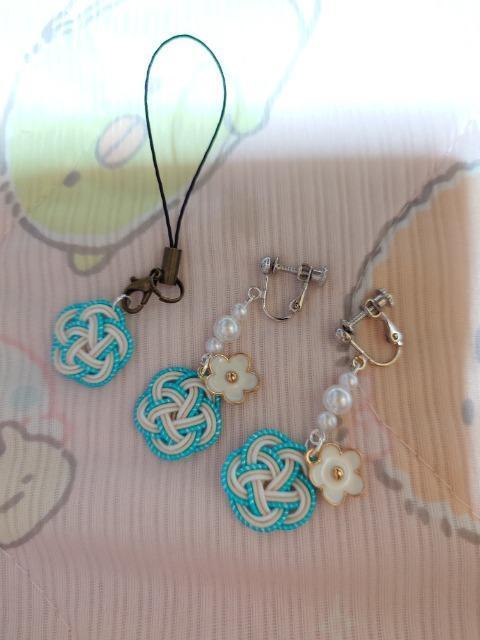 新品、ハンドメイド、水引、イヤリング、梅結び < 女性ファッション  新品、ハンドメイド、水引、イヤリング、梅結び  < 女性ファッションの