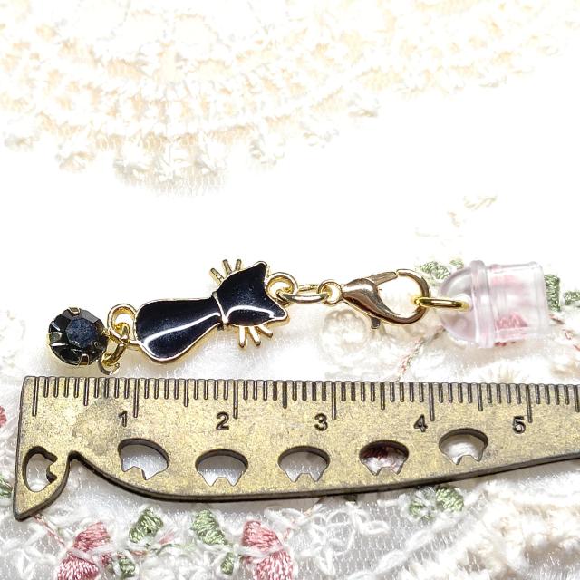 ハンドメイド☆コネクターキャップ☆type-C専用☆猫 黒 < 女性ファッション ハンドメイド☆コネクターキャップ☆type-C専用☆猫 黒 < 女性ファッションの