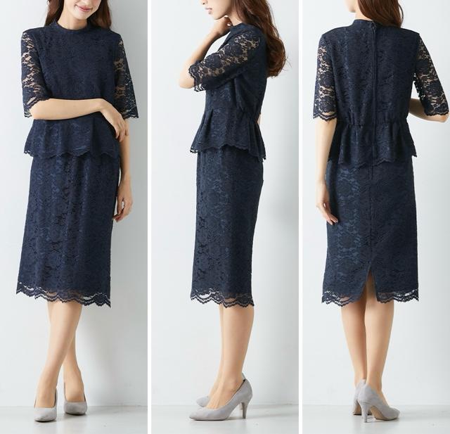 �V�i��3L�􍮃��[�X���ꂢ�u���E�X�E�X�J�[�g�E���C�h�p���c��t�H�[�}��R129 �� �����t�@�b�V������ 