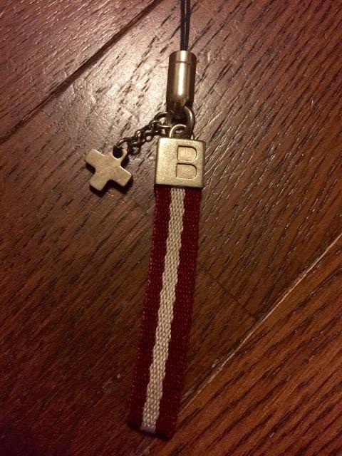 BALLY ストラップ キーホルダー イタリア製 バリー クロス メンズ レディース Bロゴ 携帯ストラップ  < ブランド  BALLY ストラップ キーホルダー イタリア製 バリー クロス メンズ レディース Bロゴ 携帯ストラップ  < ブランドの