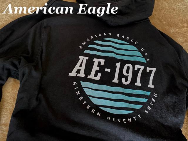 【American Eagle】アメリカンイーグル Vintage バックプリント プルオーバーパーカー US−L/Black < ブランド 【American Eagle】アメリカンイーグル Vintage バックプリント プルオーバーパーカー US−L/Black < ブランドの