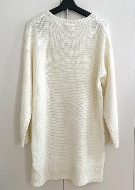 新品 ケーブル編み ニットワンピース ロングニット < 女性ファッション  新品 ケーブル編み ニットワンピース ロングニット < 女性ファッションの
