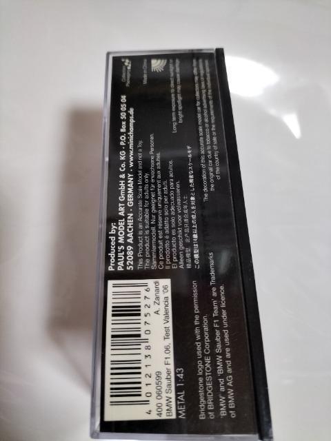 1/43 BMW F1 06 ザウバー アレッサンドロ・ザナルディ < ホビー  1/43 BMW F1 06 ザウバー アレッサンドロ・ザナルディ < ホビーの