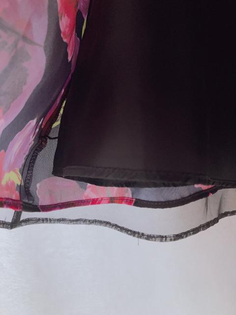 prose poem 半袖 花柄 チュールスカート 切替 ドレス ワンピース M N2m < 女性ファッション  prose poem 半袖 花柄 チュールスカート 切替 ドレス ワンピース M N2m < 女性ファッションの