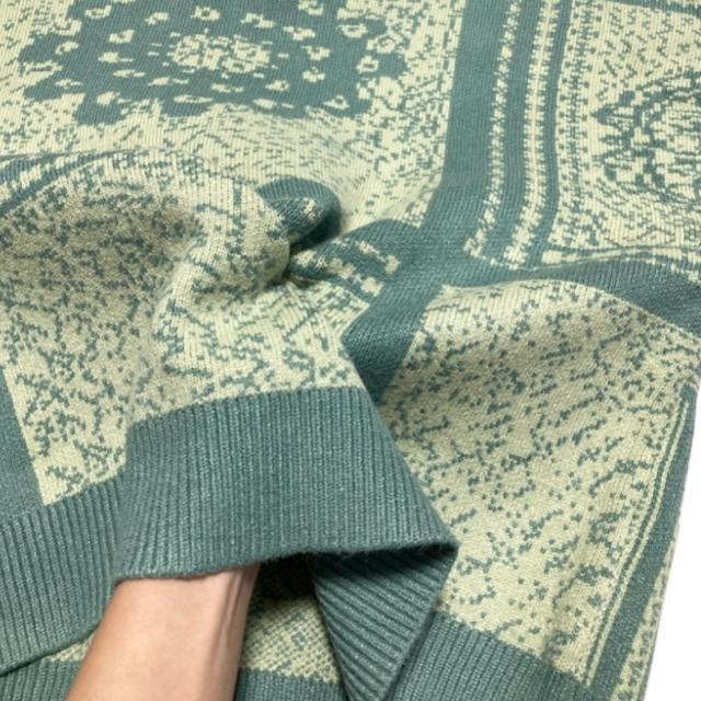 GREENPARKS◎ノスタルジーフラワー柄ニット◎厚手セーター(F)美品 < ブランド GREENPARKS◎ノスタルジーフラワー柄ニット◎厚手セーター(F)美品 < ブランドの