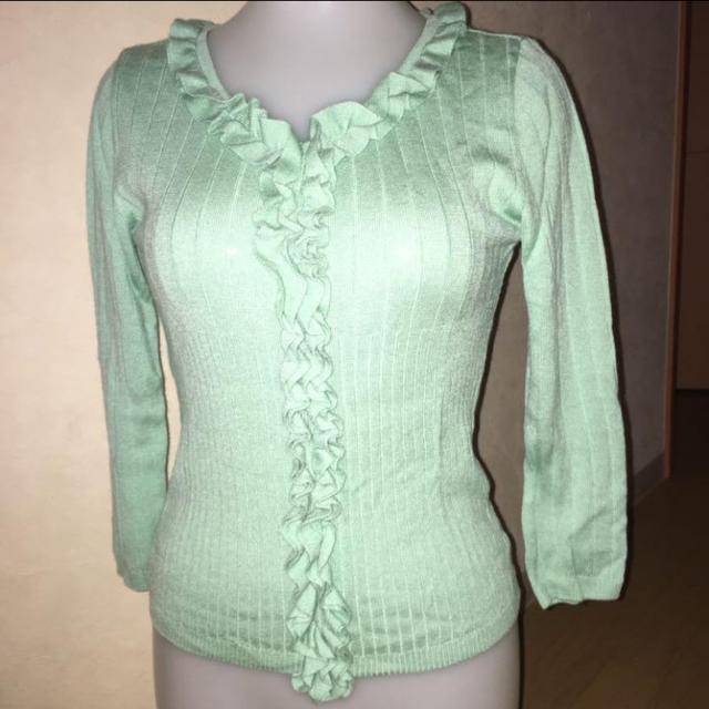 7-ID concept  セブンアイディーコンセプトセーター フリルニット トップス  38 セーター カットソー < 女性ファッション  7-ID concept  セブンアイディーコンセプトセーター フリルニット トップス  38 セーター カットソー  < 女性ファッションの