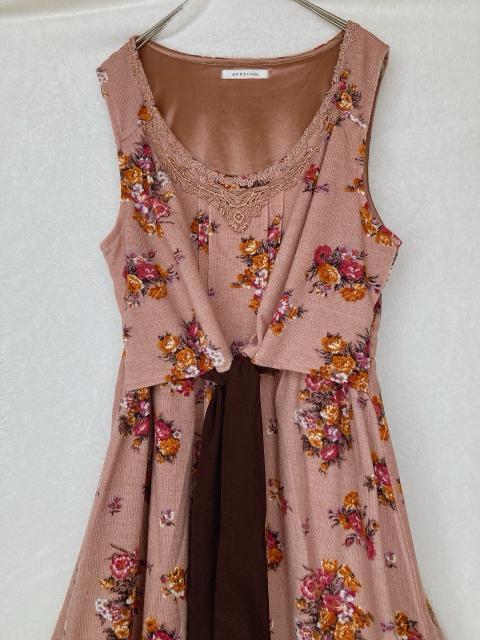 axes femme アクシーズ 花柄 ノースリーブ ワンピース M N2m < ブランド  axes femme アクシーズ 花柄 ノースリーブ ワンピース M N2m < ブランドの