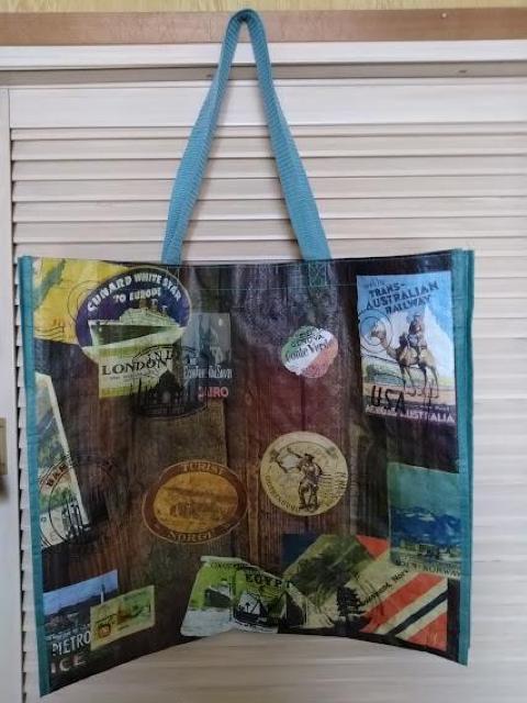 T.J.Maxx 地名バナー広告ラベル パッチラベル 特大エコバッグ < 女性ファッション  T.J.Maxx 地名バナー広告ラベル パッチラベル 特大エコバッグ < 女性ファッションの