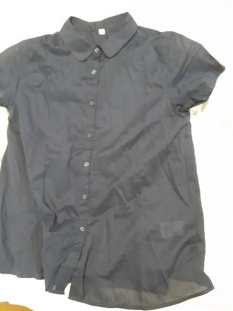 たたみじわあり、半袖紺M薄手 < 女性ファッション  たたみじわあり、半袖紺M薄手  < 女性ファッションの