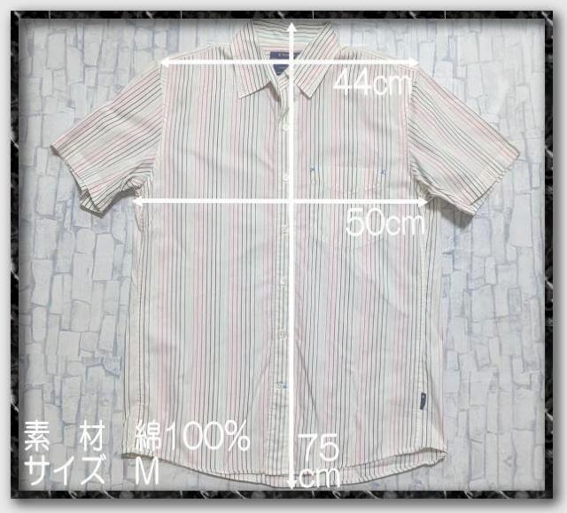 アールニューボールド マルチストライプ半袖シャツ 白 < ブランド アールニューボールド マルチストライプ半袖シャツ 白 < ブランドの