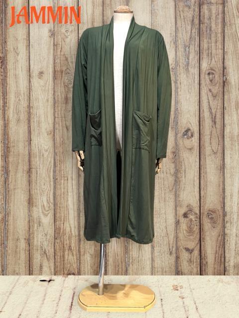 ストレッチロングカーディガン カーキ アジアン エスニック 羽織り ヒッピー < 女性ファッション ストレッチロングカーディガン カーキ アジアン エスニック 羽織り ヒッピー < 女性ファッションの