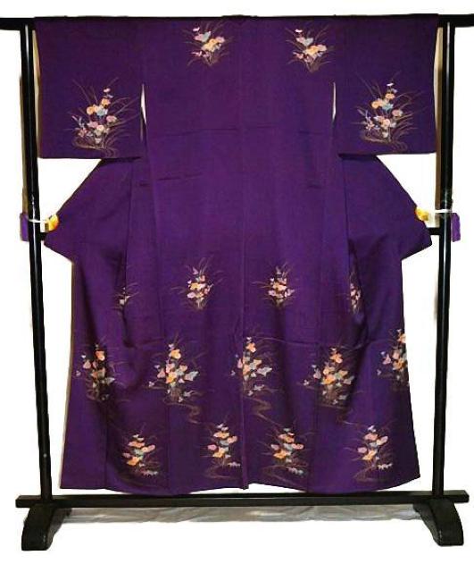 付下げ 中古 着物 送料無料 最高級 美品 金彩 流水花分 花柄 身丈155cm 裄丈62.5cm 正絹 フォーマル T3674 < 女性ファッション 付下げ 中古 着物 送料無料 最高級 美品 金彩 流水花分 花柄 身丈155cm 裄丈62.5cm 正絹 フォーマル T3674 < 女性ファッションの