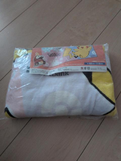 SoftBank ポケモン ピカチュウ バスタオル 60cm×110cm < アニメ/コミック/キャラクター SoftBank ポケモン ピカチュウ バスタオル 60cm×110cm < アニメ/コミック/キャラクターの