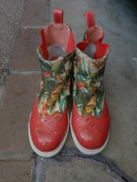 ヨースケ サイドゴアブーツ 23.5cm Yosuke ハワイアン 南国 < 女性ファッション ヨースケ サイドゴアブーツ 23.5cm Yosuke ハワイアン 南国 < 女性ファッションの