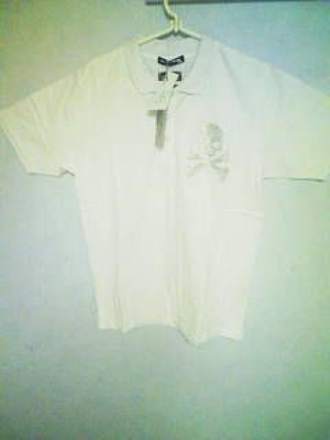 Aー80★新品★半袖スパンコールスカルポロシャツ M < 男性ファッション  Aー80★新品★半袖スパンコールスカルポロシャツ M  < 男性ファッションの