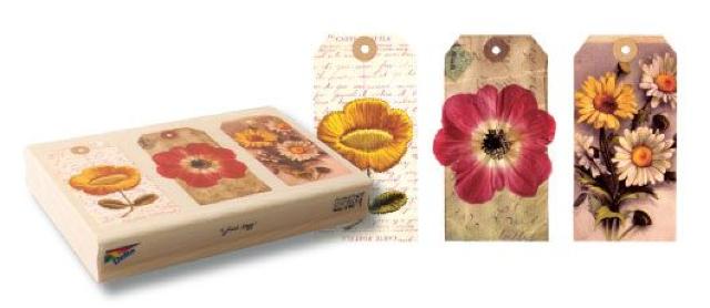 海外中古輸入 お花のコラージュタグウッドマウントスタンプ < インテリア/ライフ  海外中古輸入 お花のコラージュタグウッドマウントスタンプ  < インテリア/ライフの