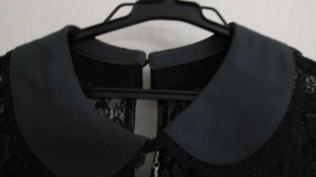 背面レース丸衿黒系ビスチェ風姫袖OP◆大きいサイズ/〜3L◆即決 < 女性ファッション 背面レース丸衿黒系ビスチェ風姫袖OP◆大きいサイズ/〜3L◆即決 < 女性ファッションの