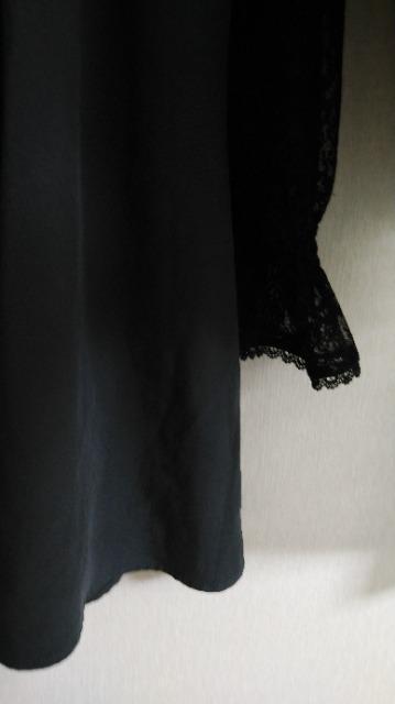 背面レース丸衿黒系ビスチェ風姫袖OP◆大きいサイズ/〜3L◆即決 < 女性ファッション 背面レース丸衿黒系ビスチェ風姫袖OP◆大きいサイズ/〜3L◆即決 < 女性ファッションの