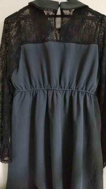 背面レース丸衿黒系ビスチェ風姫袖OP◆大きいサイズ/〜3L◆即決 < 女性ファッション 背面レース丸衿黒系ビスチェ風姫袖OP◆大きいサイズ/〜3L◆即決 < 女性ファッションの