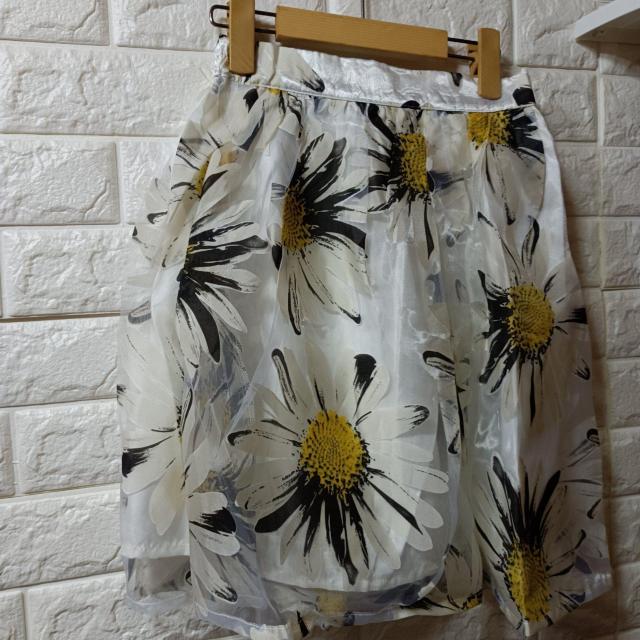 OLIVEdesOLIVEE★新品★オーガンジー花柄スカート/イエロー < ブランド  OLIVEdesOLIVEE★新品★オーガンジー花柄スカート/イエロー  < ブランドの