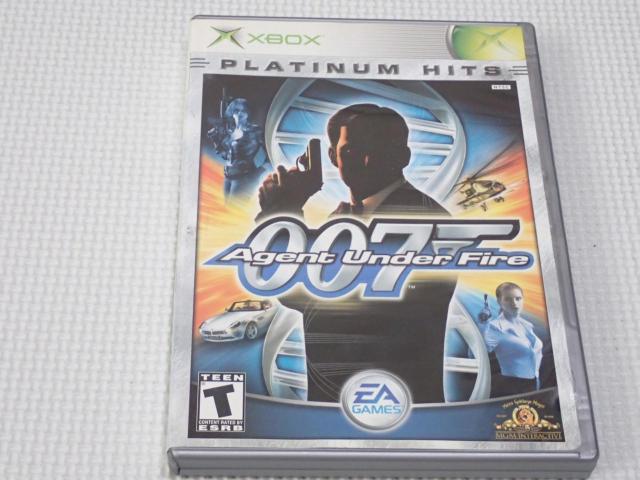 xboxJAMES BOND 007 AGENT UNDER FIRE PLATINUM HITS CO   Q[{/\tg 