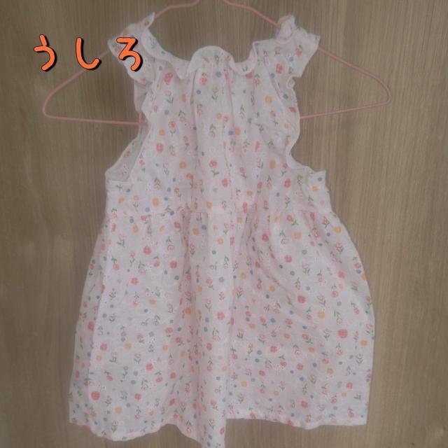 ピンクのかわいい花柄ワンピース サイズ90 送料無料 < キッズ/ベビー  ピンクのかわいい花柄ワンピース サイズ90 送料無料 < キッズ/ベビーの