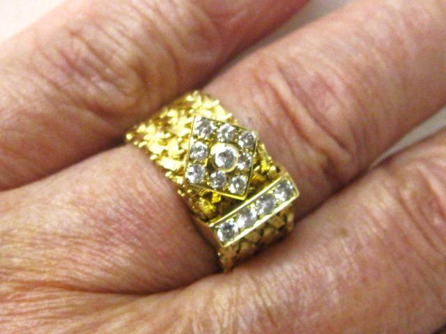 美品750 18金クリスチャンディオールメッシュリング非常に綺麗なダイヤ13ヶ入 < ブランド 美品750 18金クリスチャンディオールメッシュリング非常に綺麗なダイヤ13ヶ入 < ブランドの