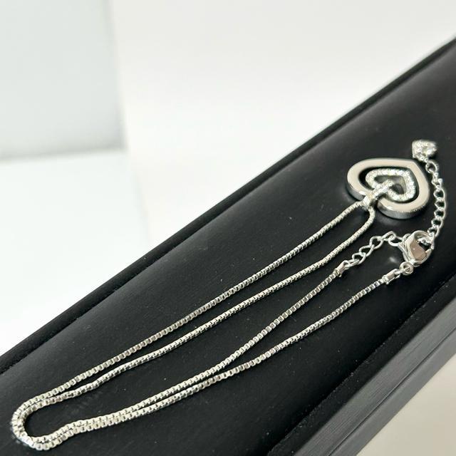 ���i SWAROVSKI �X�����t�X�L�[ ���C���X�g�[�� �n�[�g �l�b�N���X �y���_���g ���f�B�[�X �V���o�[ �� �u�����h�� 