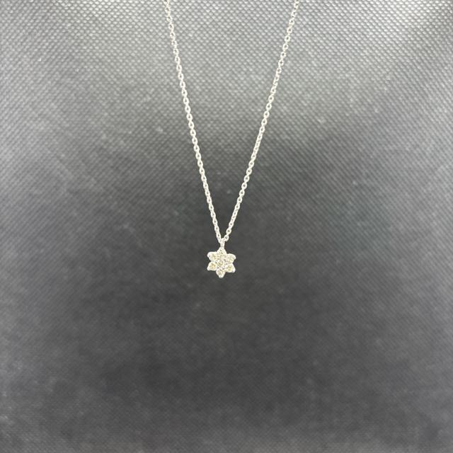 K18WG �z���C�g�S�[���h Pt900 0.24 �_�C�������h �l�b�N���X  �� �����A�N�Z�T���[/���v�� 