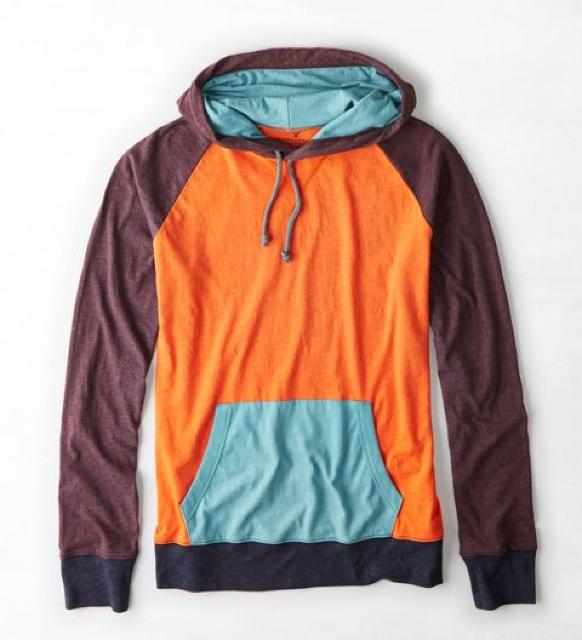 【American Eagle】アメリカンイーグル AEOカラーブロックフーディーTシャツ M/バーシティーオレンジ < ブランド 【American Eagle】アメリカンイーグル AEOカラーブロックフーディーTシャツ M/バーシティーオレンジ < ブランドの