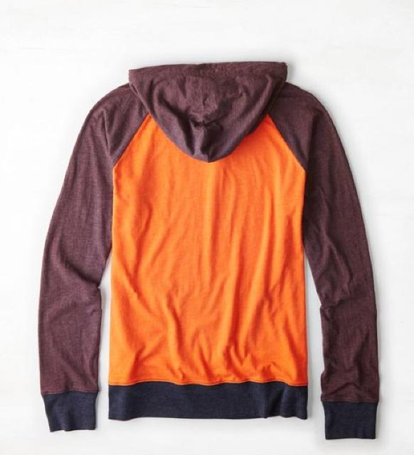 【American Eagle】アメリカンイーグル AEOカラーブロックフーディーTシャツ M/バーシティーオレンジ < ブランド 【American Eagle】アメリカンイーグル AEOカラーブロックフーディーTシャツ M/バーシティーオレンジ < ブランドの
