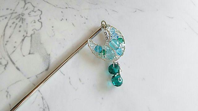 Pave*青い月のかんざし*SF*SV 19008 < 女性ファッション  Pave*青い月のかんざし*SF*SV 19008  < 女性ファッションの