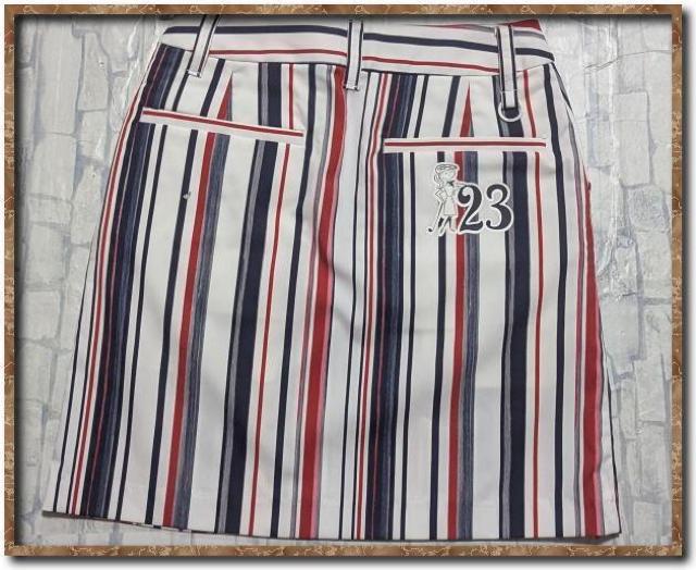 23区 ゴルフ ストライプミニスカート 白系 < レジャー/スポーツ  23区 ゴルフ ストライプミニスカート 白系 < レジャー/スポーツの