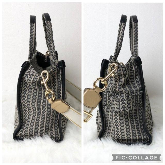 【極美品】マークジェイコブス トートバッグ ショルダーバッグ 2way モノグラム ジャカード ミディアム < ブランド  【極美品】マークジェイコブス トートバッグ ショルダーバッグ 2way モノグラム ジャカード ミディアム < ブランドの