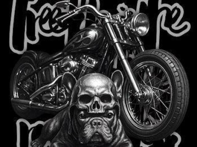 オープンエンド ヘヴィーウェイト Tシャツ犬 バイク スカル < 男性ファッション オープンエンド ヘヴィーウェイト Tシャツ犬 バイク スカル < 男性ファッションの