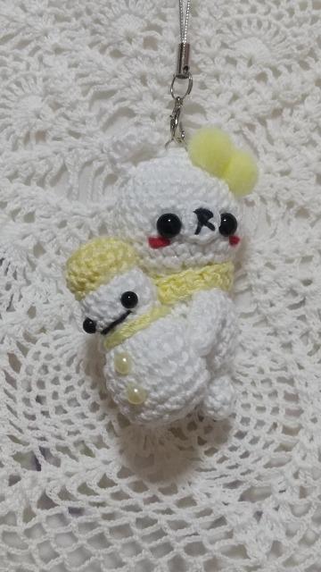 雪だるまと白くま*編みぐるみストラップ < ペット/手芸/園芸 雪だるまと白くま*編みぐるみストラップ < ペット/手芸/園芸の