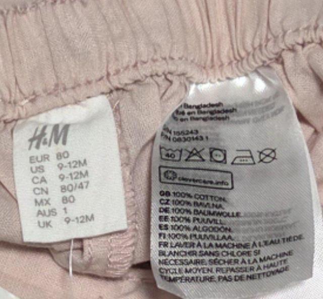 �V�i�^�O�t�� H&M �s���N�̃V���[�g�p���c�T�C�Y80 �������� �� �L�b�Y/�x�r�[�� 