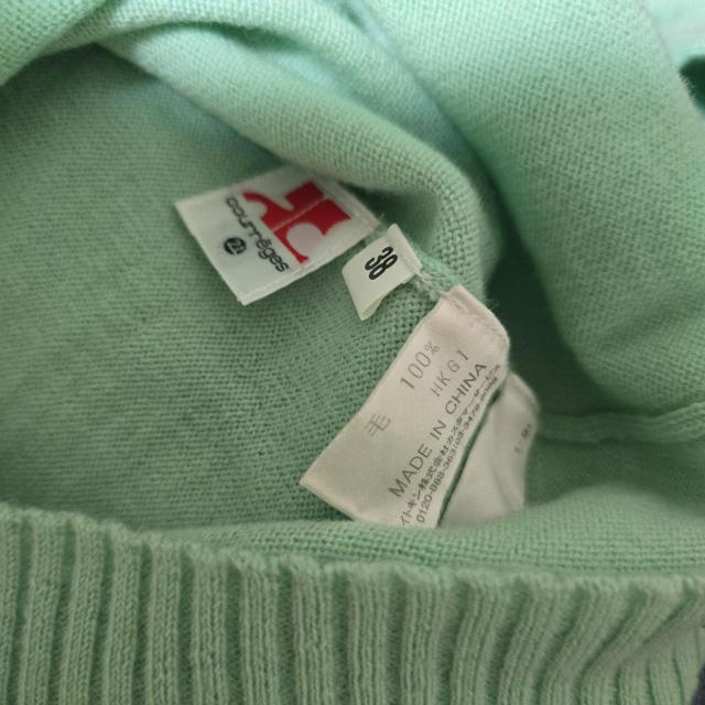 Courreges �N���[�W�� ���� �j�b�g �n�C�l�b�N�@1646 �� �u�����h�� 
