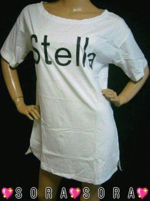 大人気♪LAセレブ 紐ベルト付♪ロングTシャツワンピ ホワイト < 女性ファッション  大人気♪LAセレブ 紐ベルト付♪ロングTシャツワンピ ホワイト  < 女性ファッションの