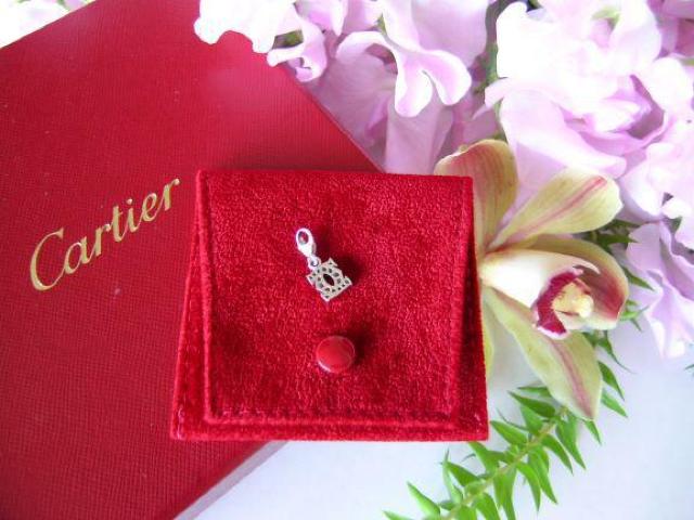 ★正規品★Cartier★2Cベビーチャーム&リング#8.0★750WG < ブランド  ★正規品★Cartier★2Cベビーチャーム&リング#8.0★750WG < ブランドの