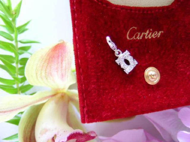 ★正規品★Cartier★2Cベビーチャーム&リング#8.0★750WG < ブランド  ★正規品★Cartier★2Cベビーチャーム&リング#8.0★750WG < ブランドの